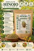 🌿 Semillas de Hinojo (Foeniculum vulgare) – 100 gr