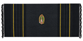 Rebozo/Chal Artesanal Virgen de Guadalupe en Negro