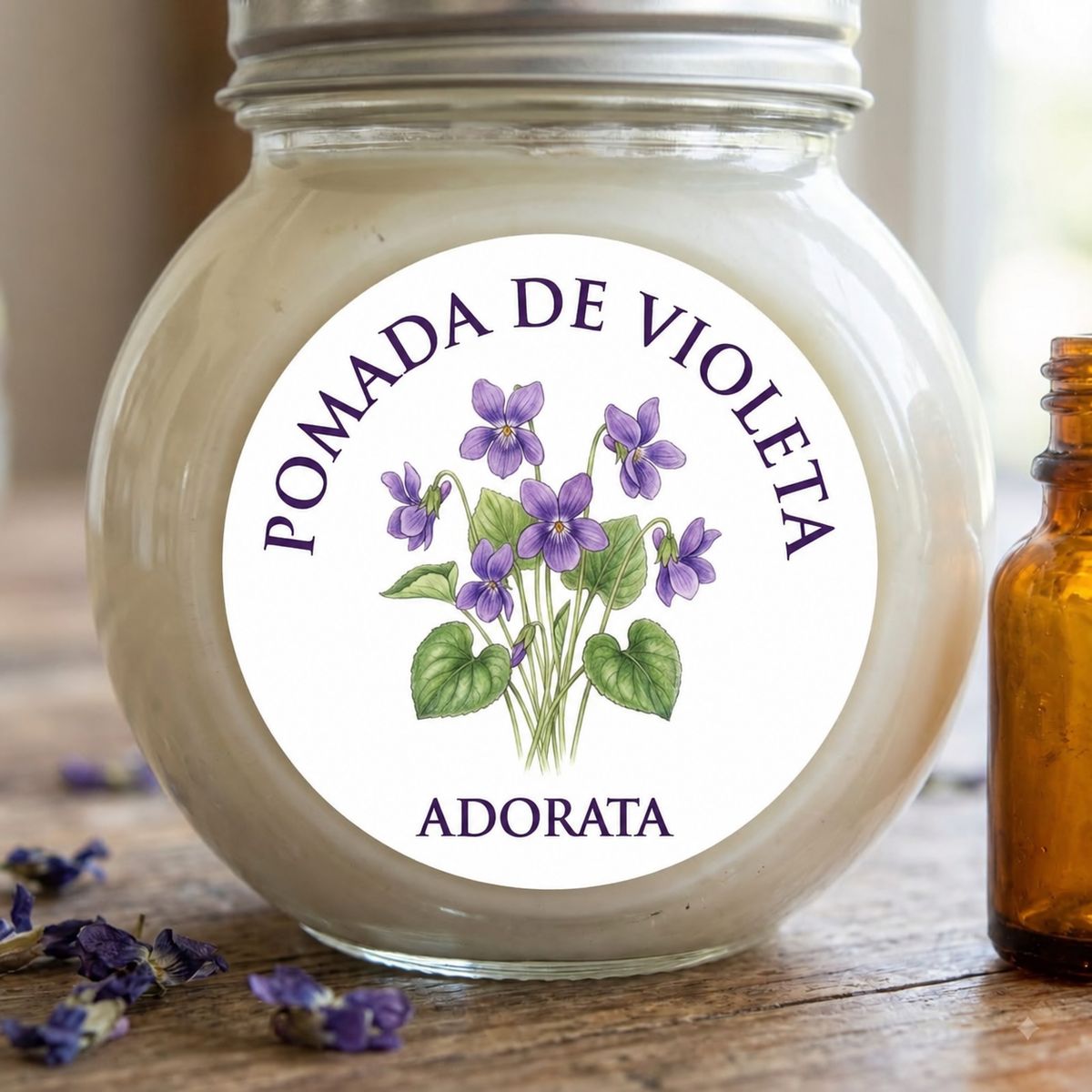 🌿 Pomada de Violeta Adorata Santa Hildegarda de Bingen – 30 ml