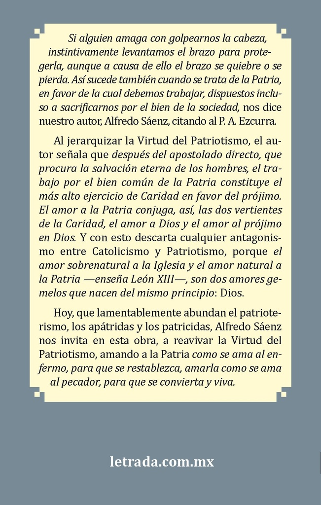 La Virtud del Patriotismo