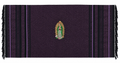 Rebozo Artesanal Virgen de Guadalupe en Morado