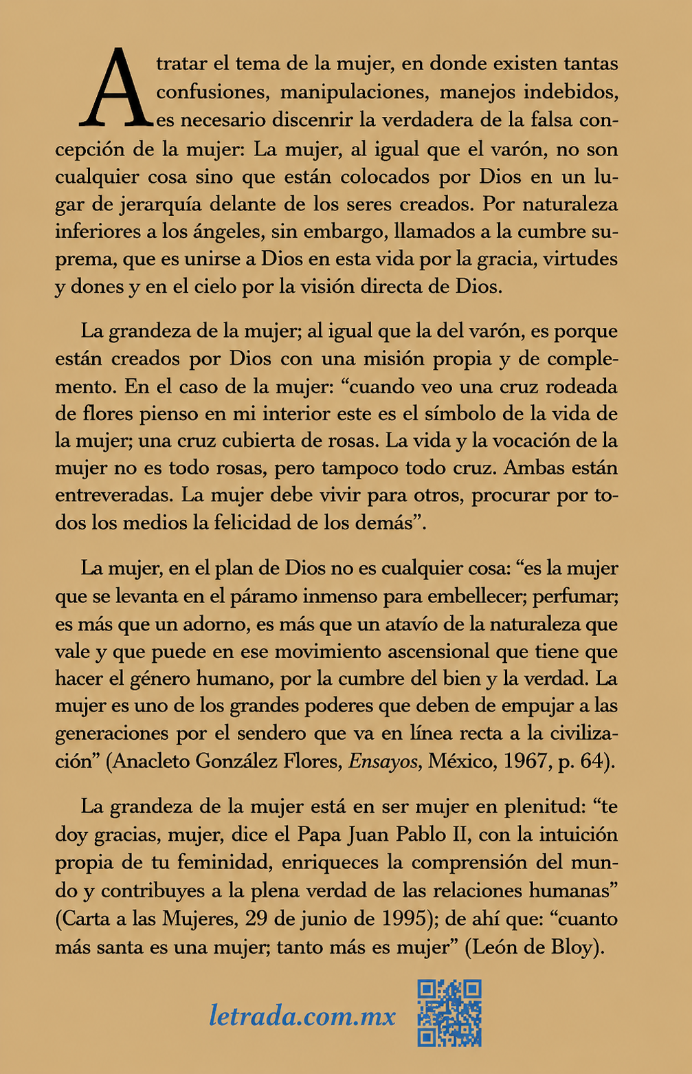 La Mujer en el Plan de Dios