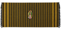 Reboso/Chal Artesanal Virgen de Guadalupe en Negro con Dorado