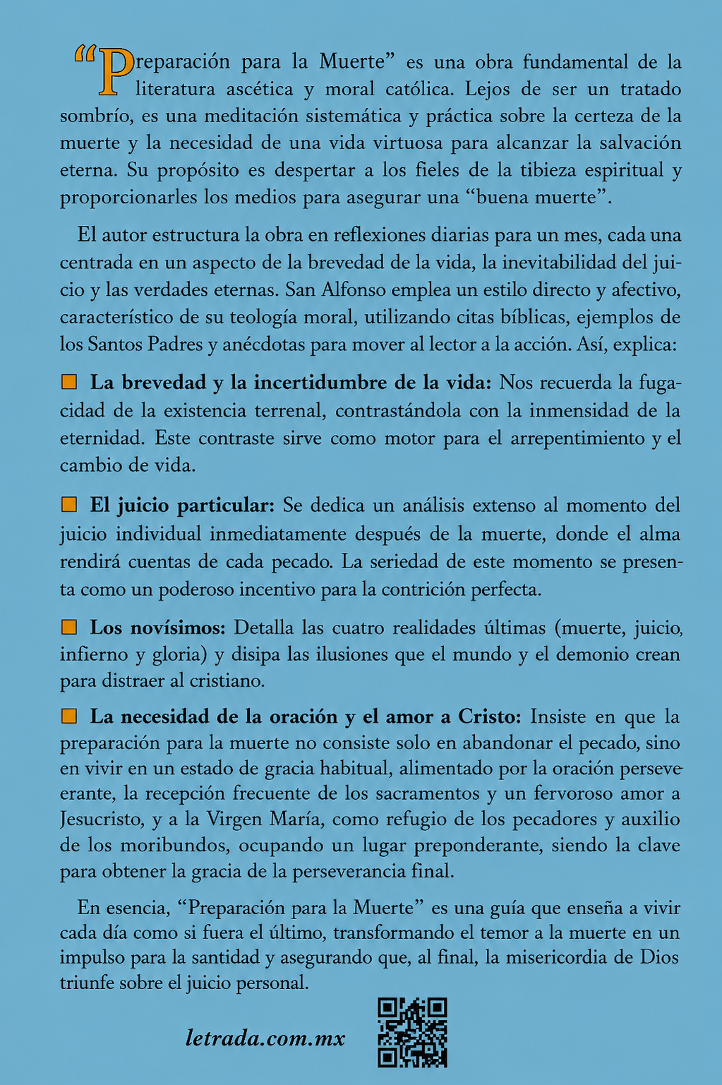 Preparación para la Muerte: Consideraciones sobre las Verdades Eternas