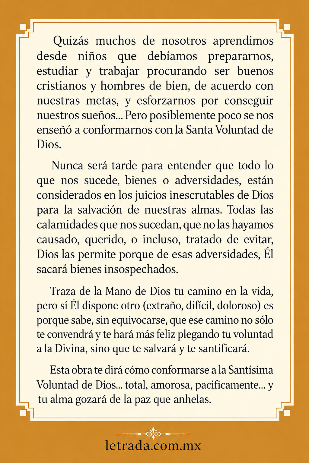 Conformidad con la Voluntad de Dios